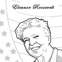 eleanor roosevelt coloring page|Eleanor Roosevelt » Coloring Pages » Surfnetkids.